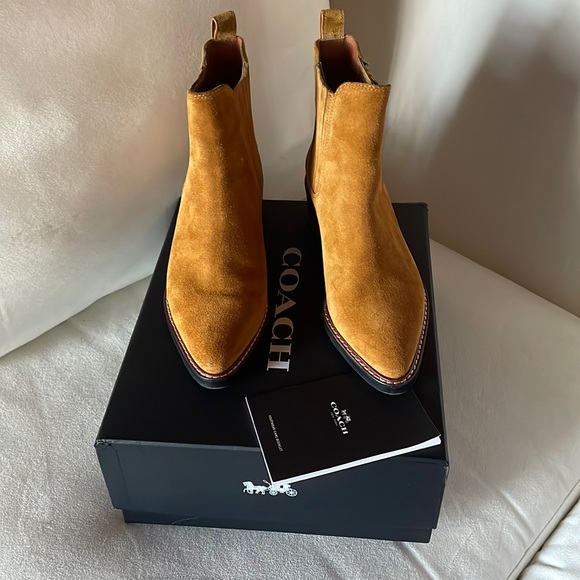 Coach suede ankle boots size 7 - Picture 1 of 10